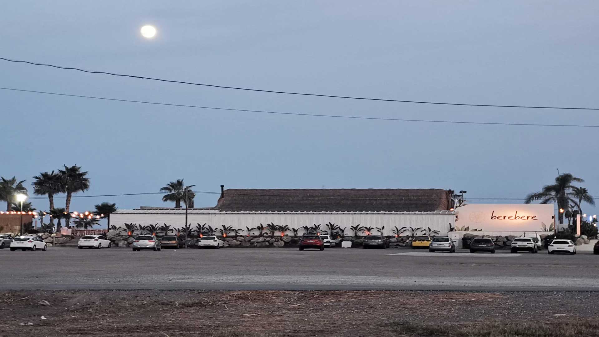 Free parking on gravel car park end of Torre del Mar, Almayate end 